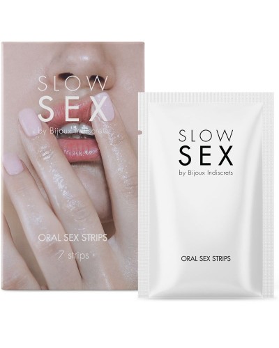 SLOW SEX Oral Sex Strips – Tiras de efecto frío y sabor mentolado