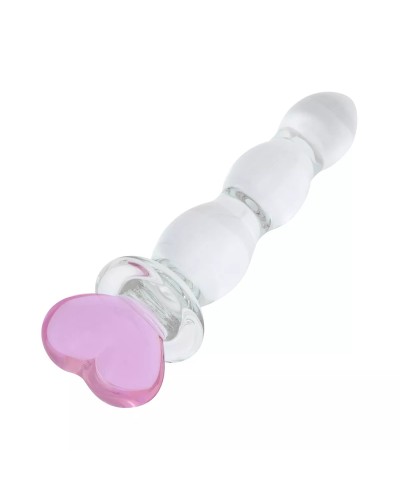 dildo de vidrio con cuentas de Gildo