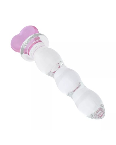 dildo de vidrio con cuentas de Gildo