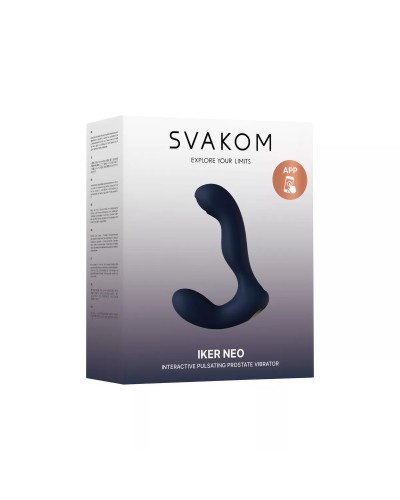 Svakom Iker Neo Blue - Masajeador de próstata y perineo