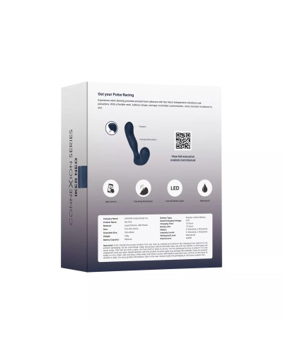 Svakom Iker Neo Blue - Masajeador de próstata y perineo